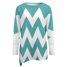 Load image into Gallery viewer, Pullover Long Sleeve T-shirt Wave Colour
