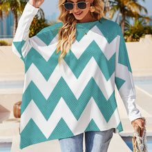 Load image into Gallery viewer, Pullover Long Sleeve T-shirt Wave Colour
