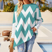 Load image into Gallery viewer, Pullover Long Sleeve T-shirt Wave Colour
