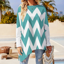 Load image into Gallery viewer, Pullover Long Sleeve T-shirt Wave Colour
